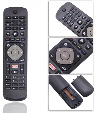 Philips Uyumlu 4k Uhd Led Android Tv 65 Pus 7304 Smart Tv Televizyon Kumanda , Philips Smart Tuşlu Netflix Lcd-led Tv Kumandası